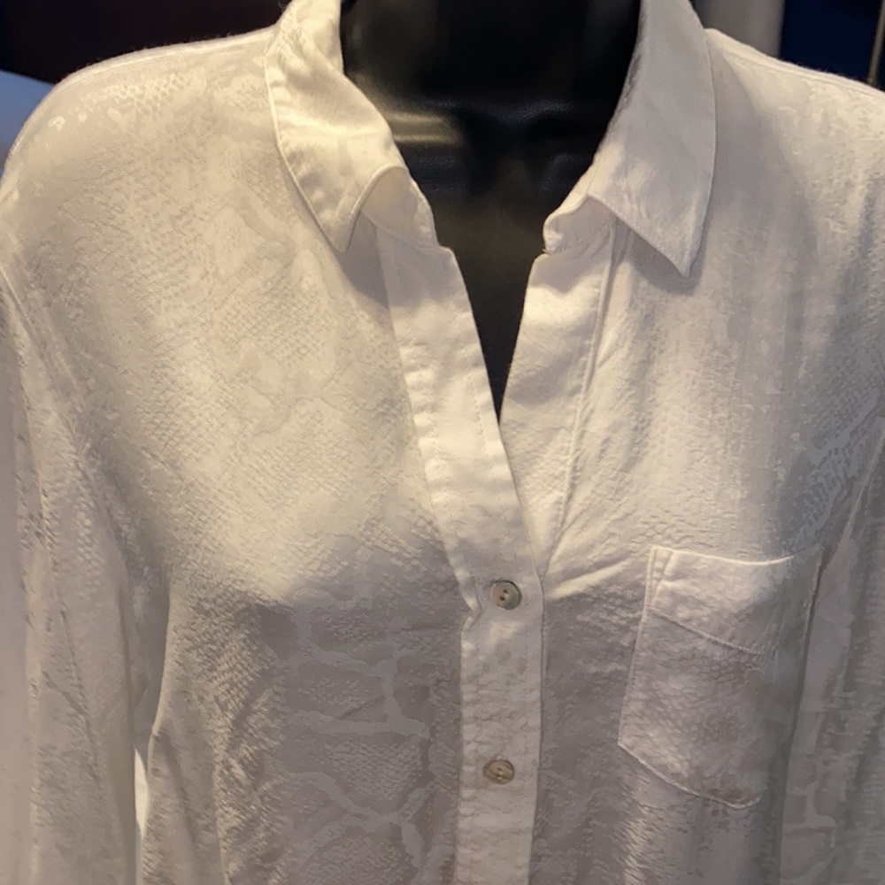 Rails Animal Pattern Button Up Blouse - image 5